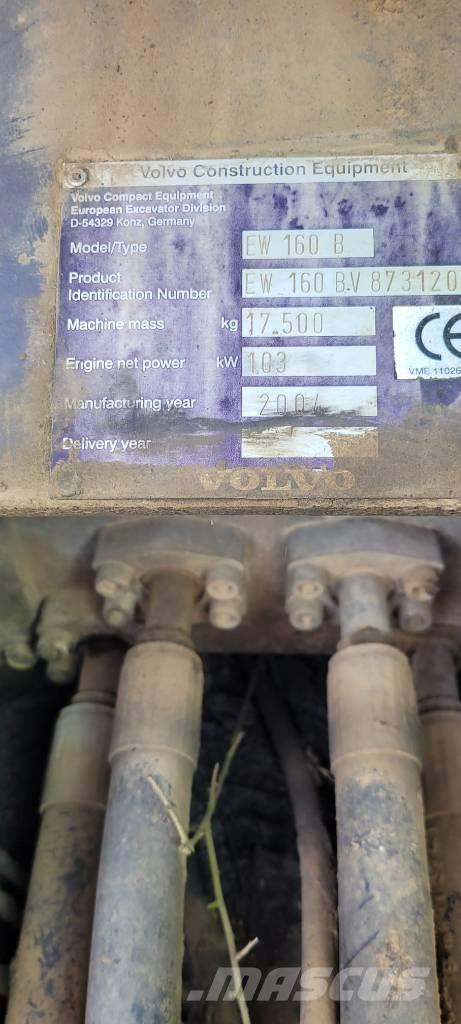 Volvo EW 160 Gravemaskiner på hjul