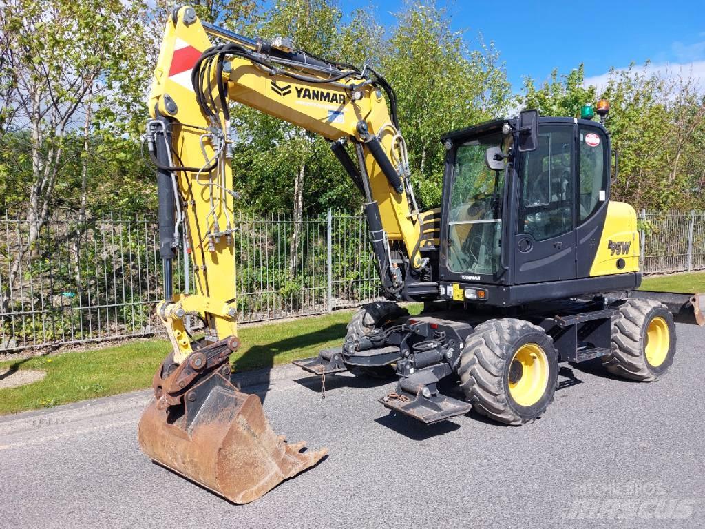 Yanmar B95W Gravemaskiner på hjul