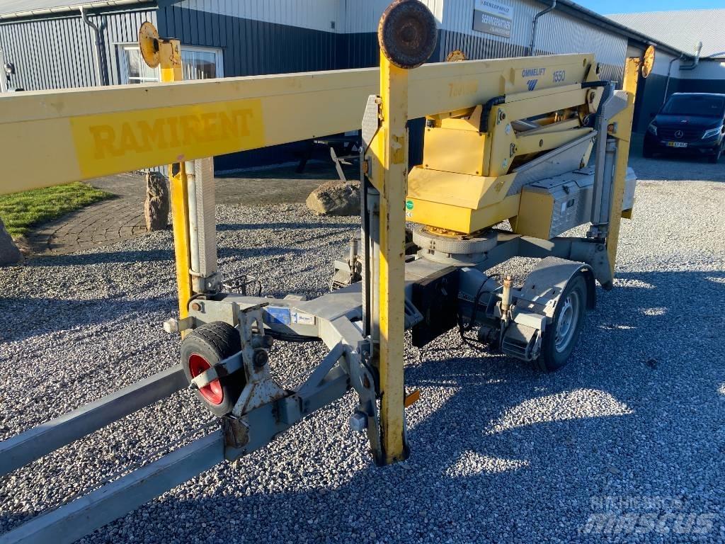 Omme 1550 EBZX Trailermonterede lifte