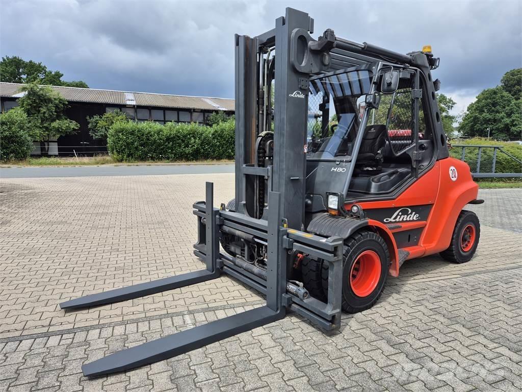 Linde H80T-900 LPG gaffeltrucks