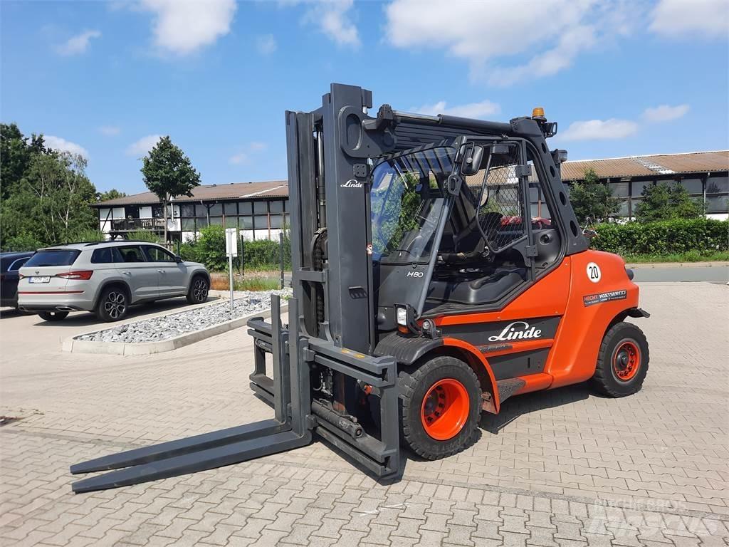 Linde H80T-900 LPG gaffeltrucks