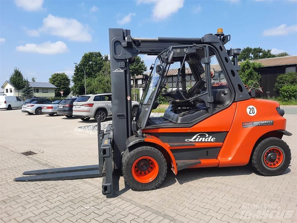 Linde H80T-900 LPG gaffeltrucks