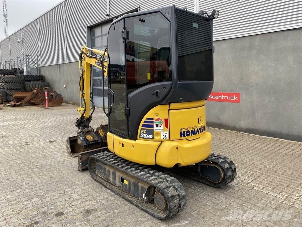 Komatsu PC26MR-5 Gravemaskiner på hjul