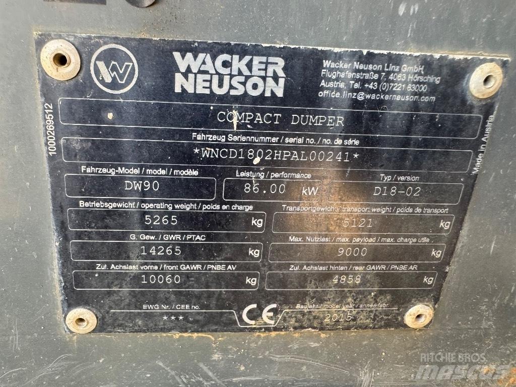 Wacker Neuson DW 90 Dumpere