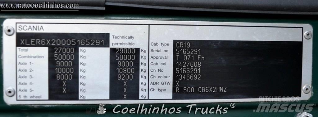 Scania R 500 Lastbiler med containerramme / veksellad