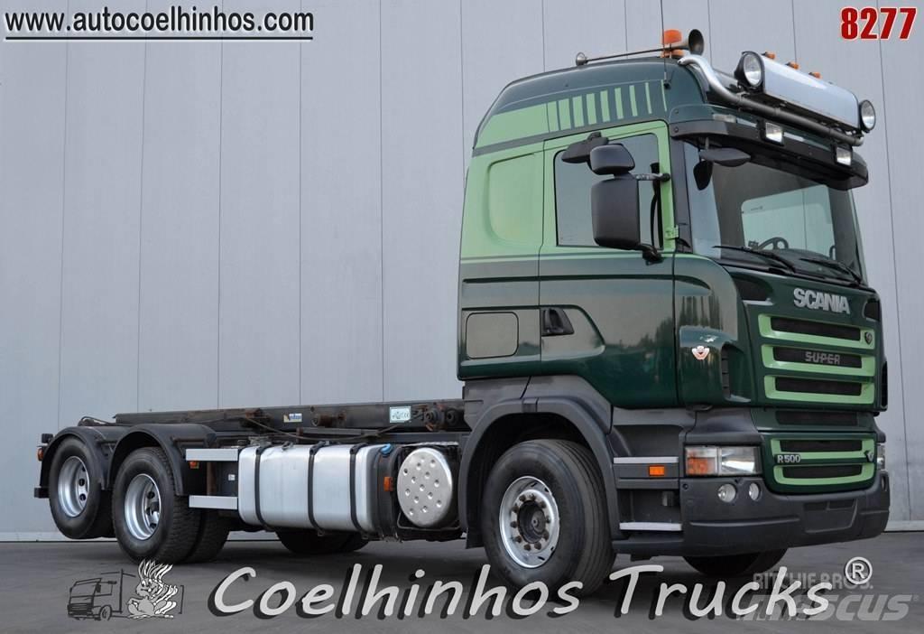 Scania R 500 Lastbiler med containerramme / veksellad