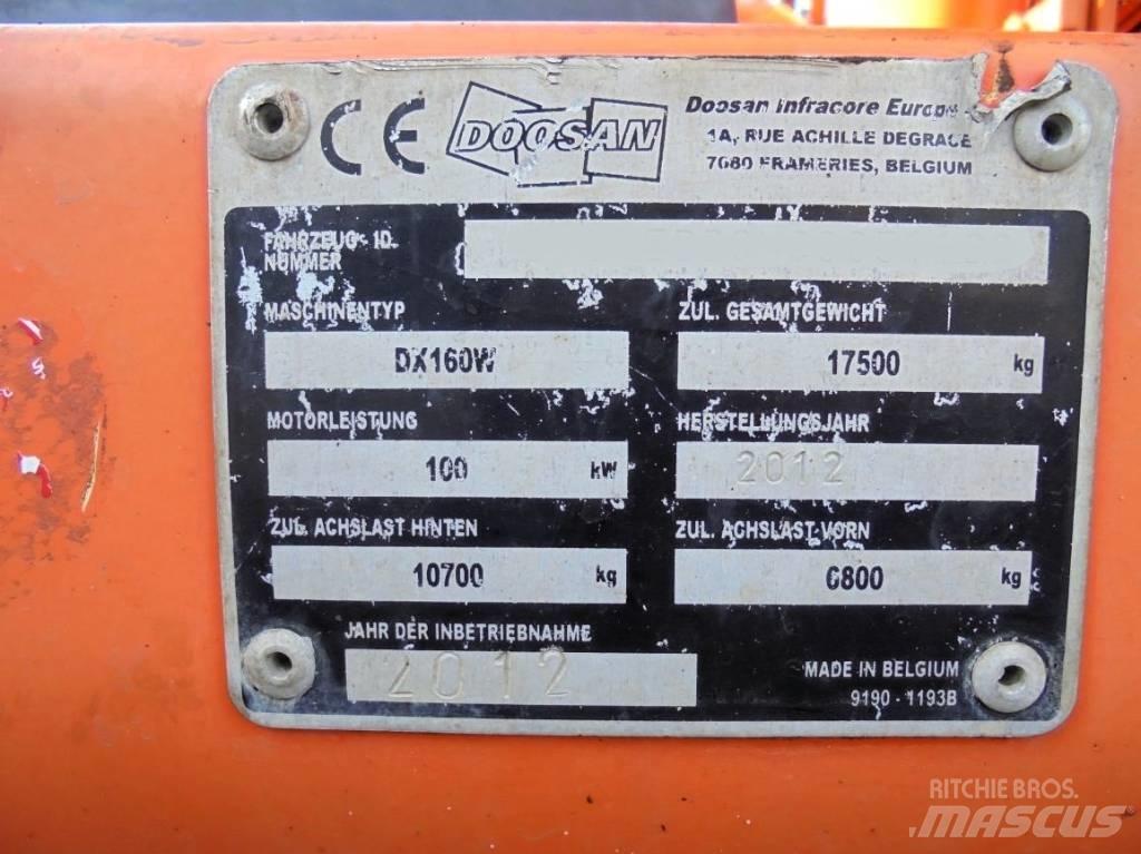 Doosan DX 160 W Gravemaskiner på hjul