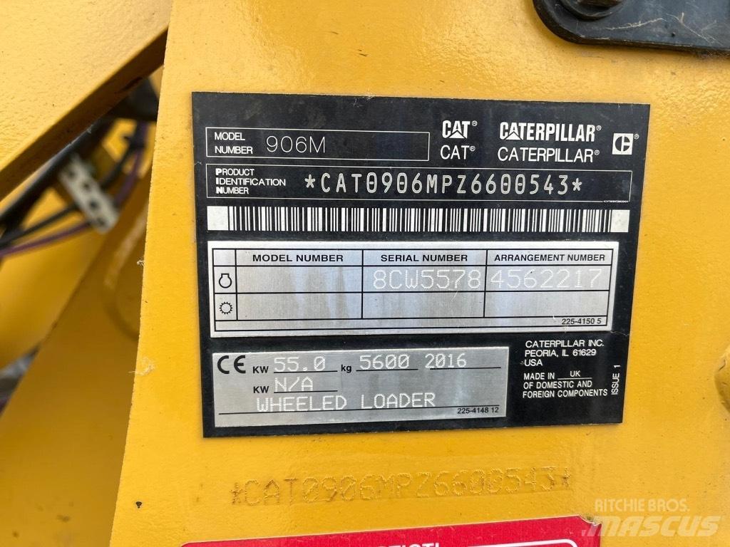 CAT 906M Læssemaskiner på hjul