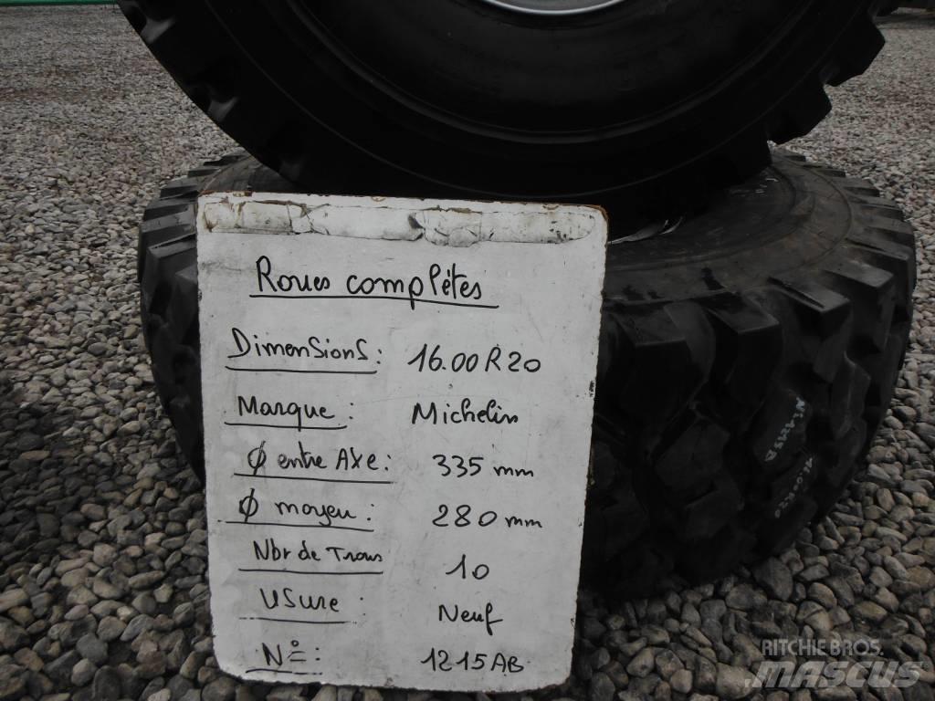 Michelin 16.00R20 Hjul, Dæk og Fælge