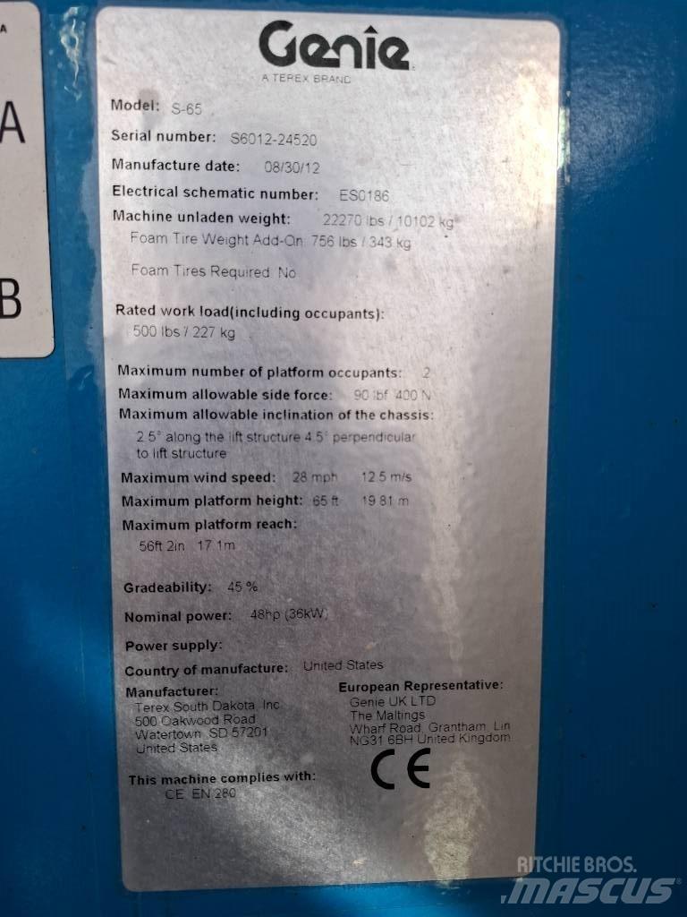 Genie S 65 Teleskoplifte