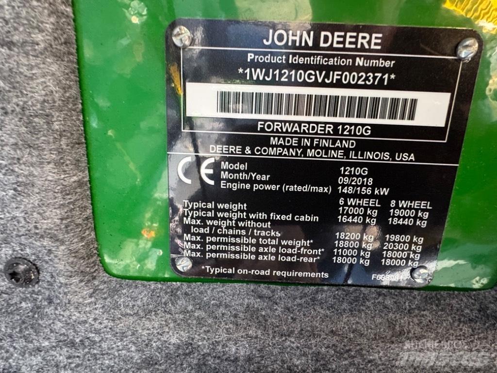 John Deere 1210 G Udkørselsmaskiner