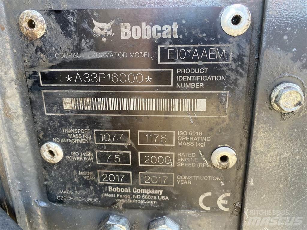 Bobcat E10 Gravemaskiner på hjul