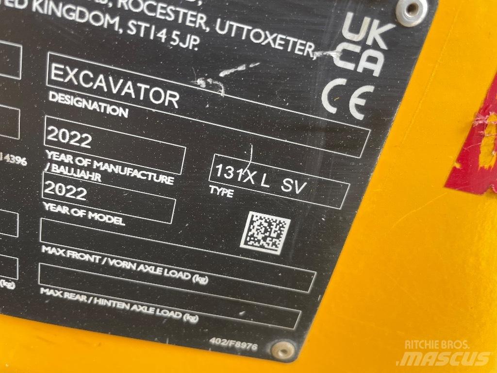 JCB 131 X Gravemaskiner på larvebånd