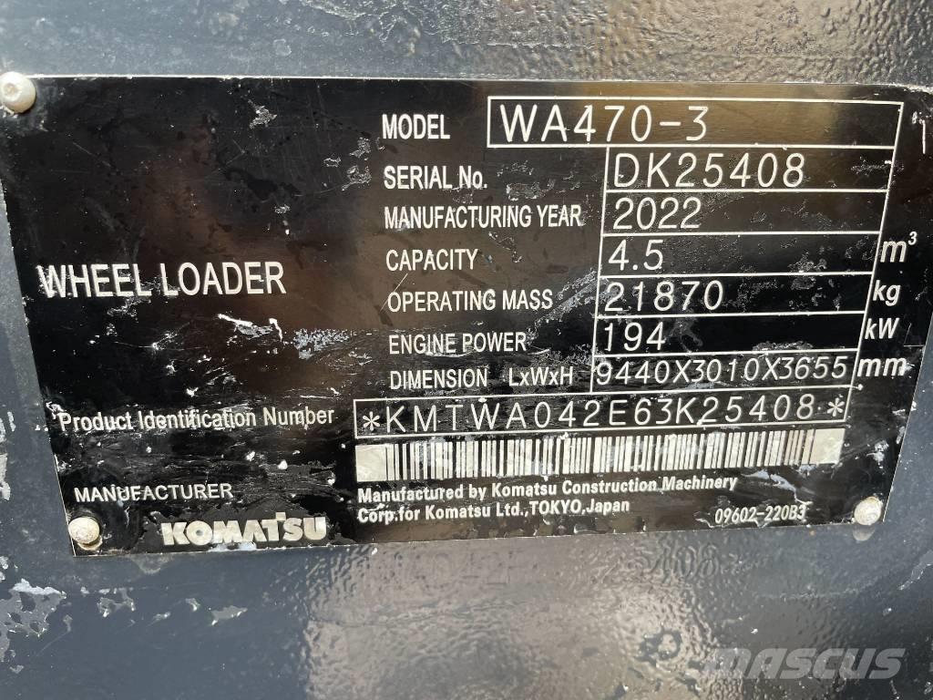 Komatsu wa470 Læssemaskiner på hjul