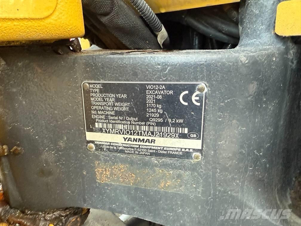 Yanmar Vio 12 Minigravemaskiner