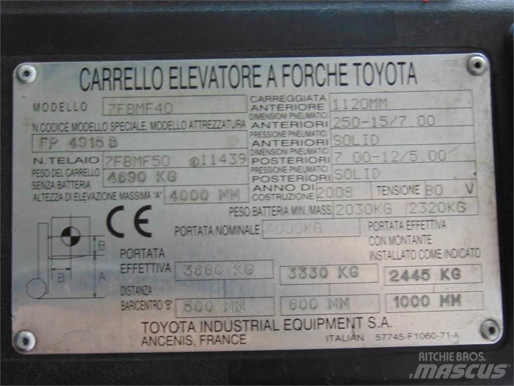 Toyota 7FBMF40 El gaffeltrucks