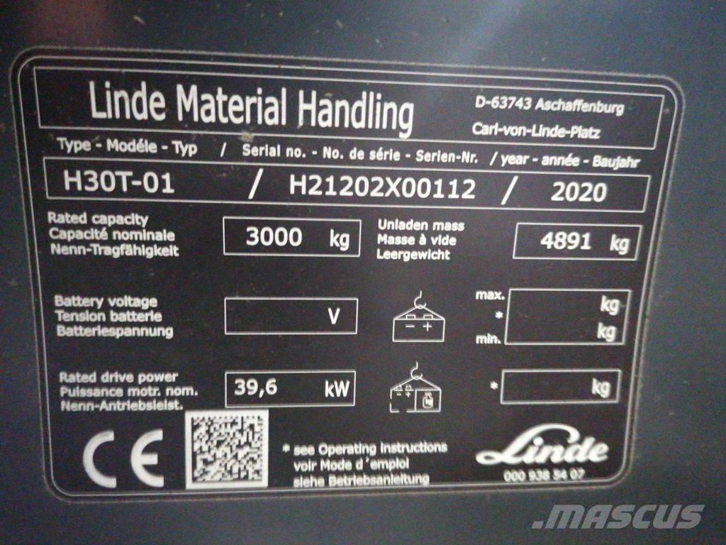 Linde H30T-01 LPG gaffeltrucks