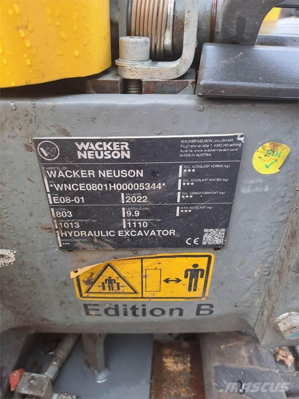 Wacker Neuson 803 Gravemaskiner på larvebånd