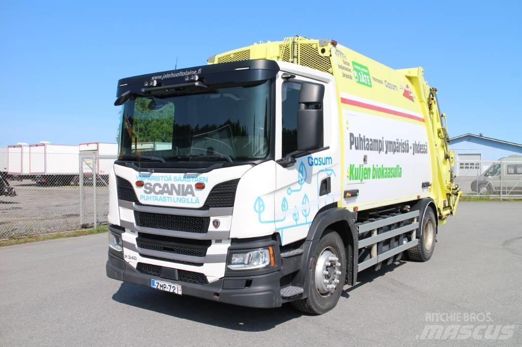Scania P 340 CNG A Renovationslastbiler