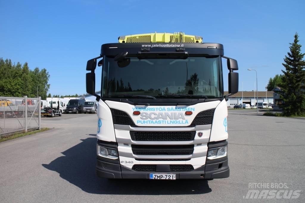 Scania P 340 CNG A Renovationslastbiler