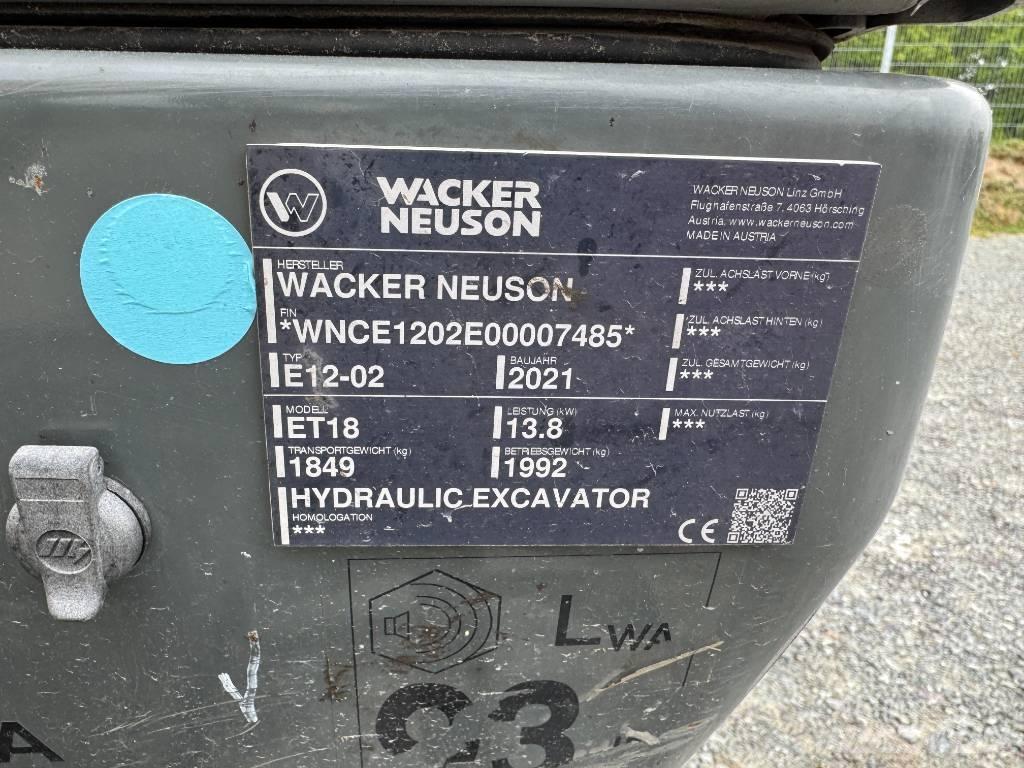 Wacker Neuson ET18 Gravemaskiner på larvebånd