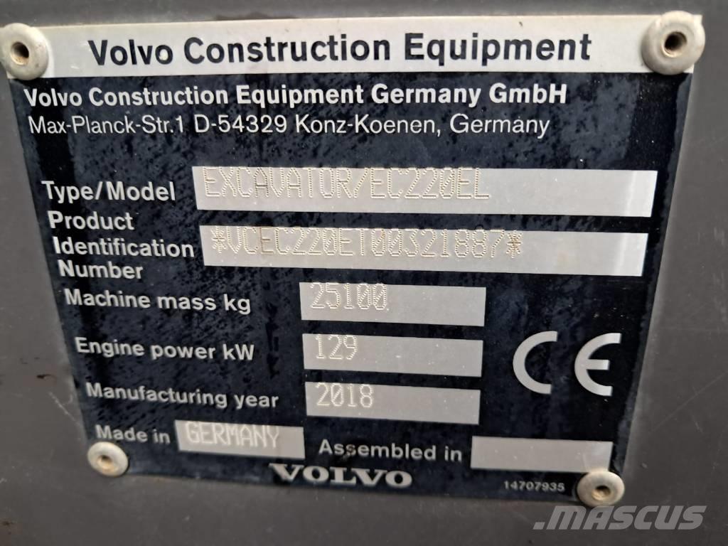 Volvo EC 220 EL Gravemaskiner på larvebånd