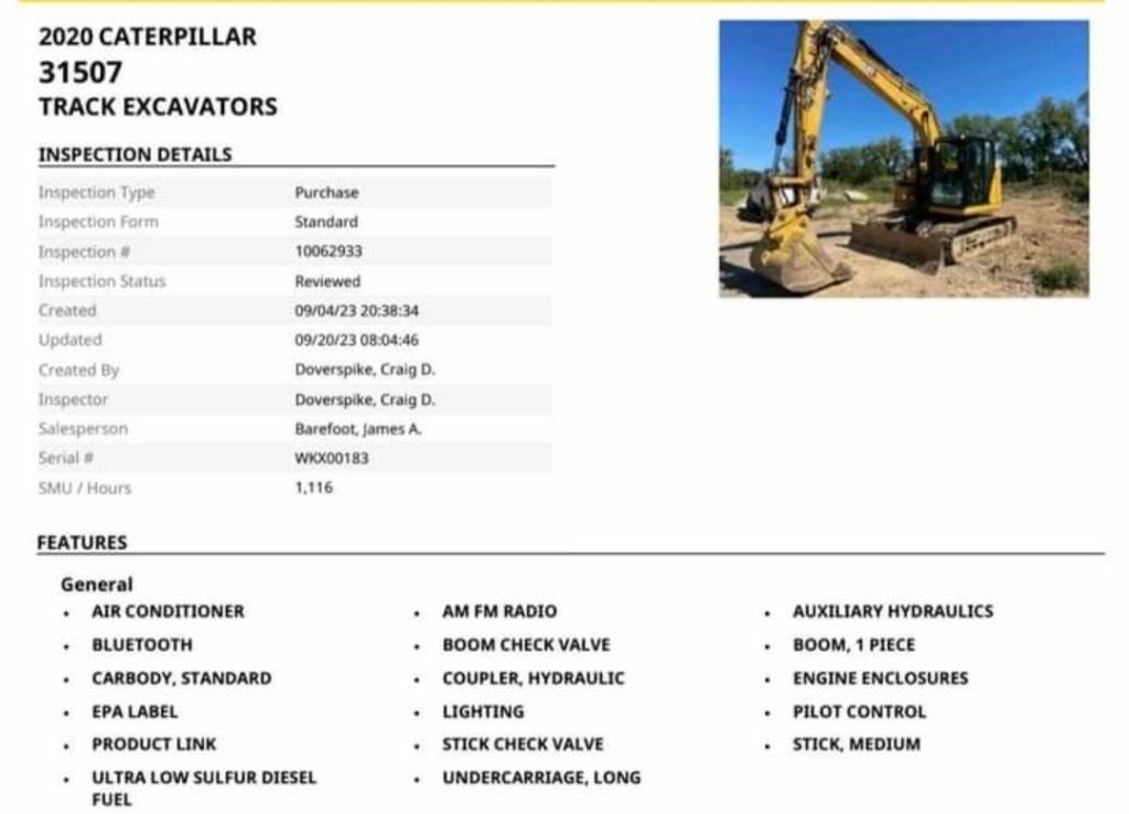 CAT 315 Gravemaskiner på larvebånd