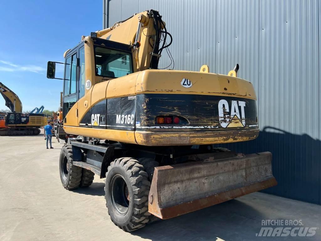 CAT M316C Gravemaskiner på hjul