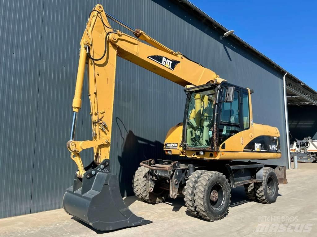 CAT M316C Gravemaskiner på hjul