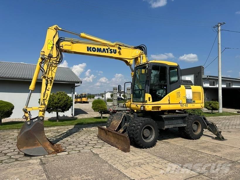 Komatsu PW 160-7E0 Gravemaskiner på hjul