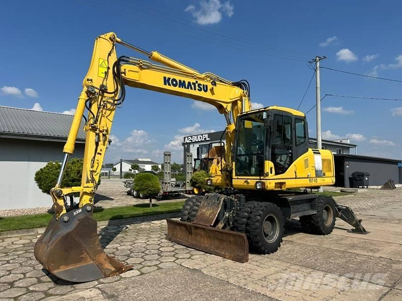 Komatsu PW 160-7E0 Gravemaskiner på hjul