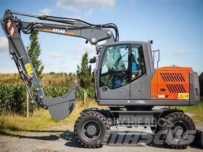 Atlas 140W Gravemaskiner på hjul