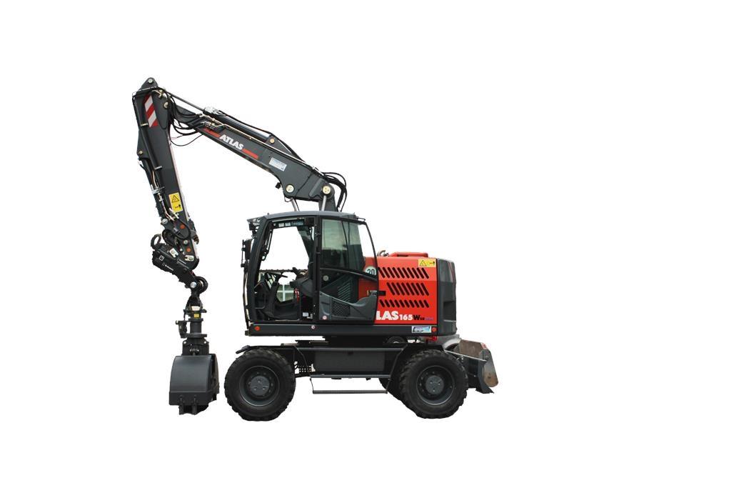Atlas 165WSR Gravemaskiner på hjul