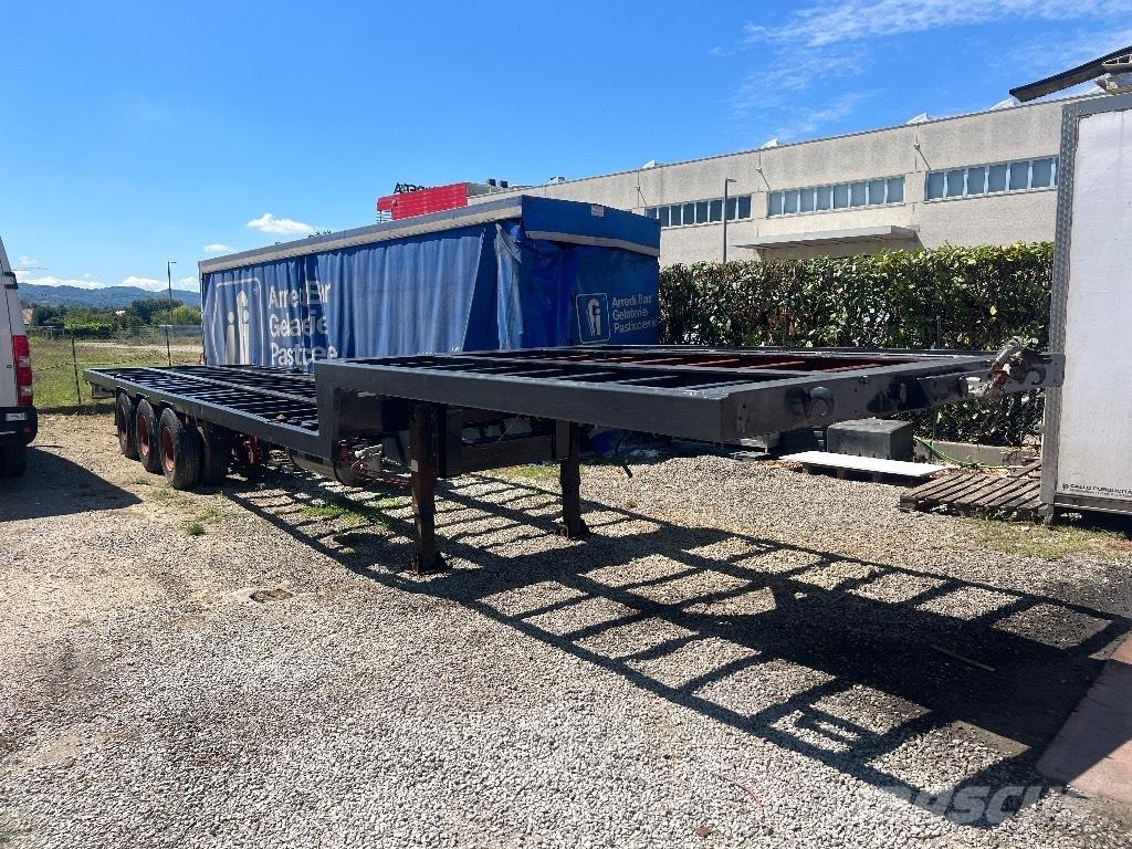 Viberti Collo d’oca Semi-trailer med lad/flatbed