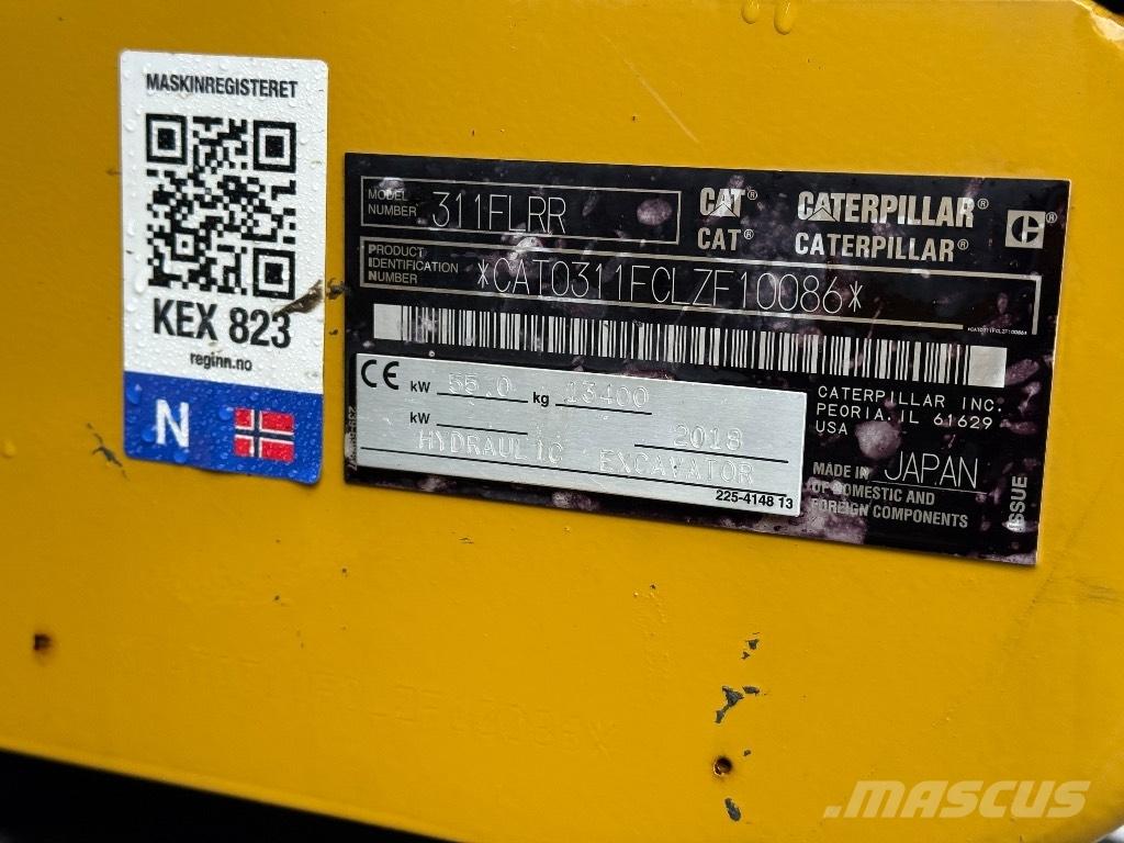 CAT 311 FL RR Gravemaskiner på larvebånd