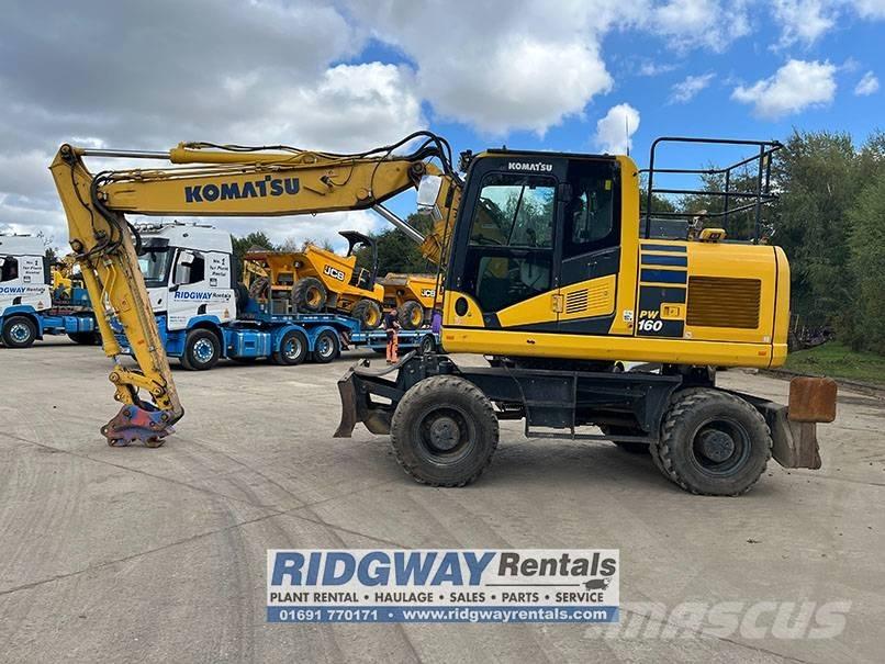 Komatsu PW 160-11 Gravemaskiner på hjul