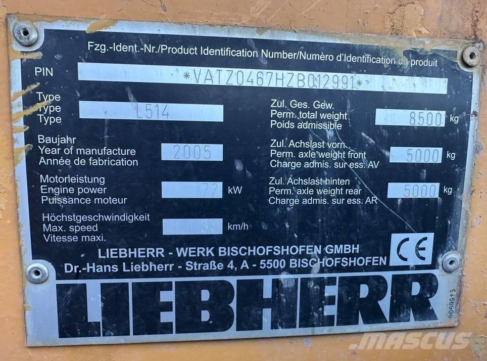 Liebherr L 514 Læssemaskiner på hjul