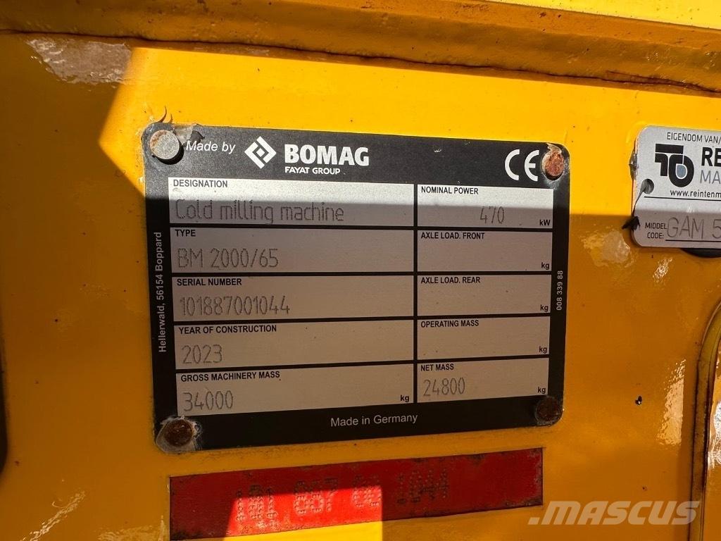 Bomag BM 2000/65 Asfalt-koldfræsere