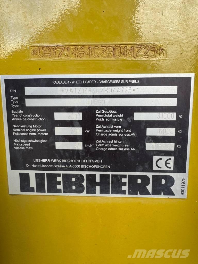 Liebherr L 580 Læssemaskiner på hjul