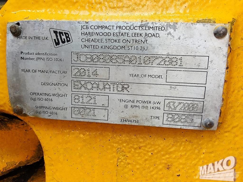 JCB 8085 ZTS Midi-gravemaskiner 7t - 12t