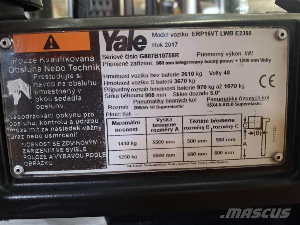 Yale ERP 16 VT El gaffeltrucks