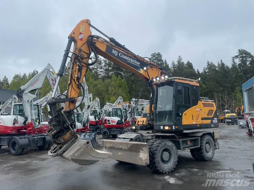 Hyundai HW160 Gravemaskiner på hjul