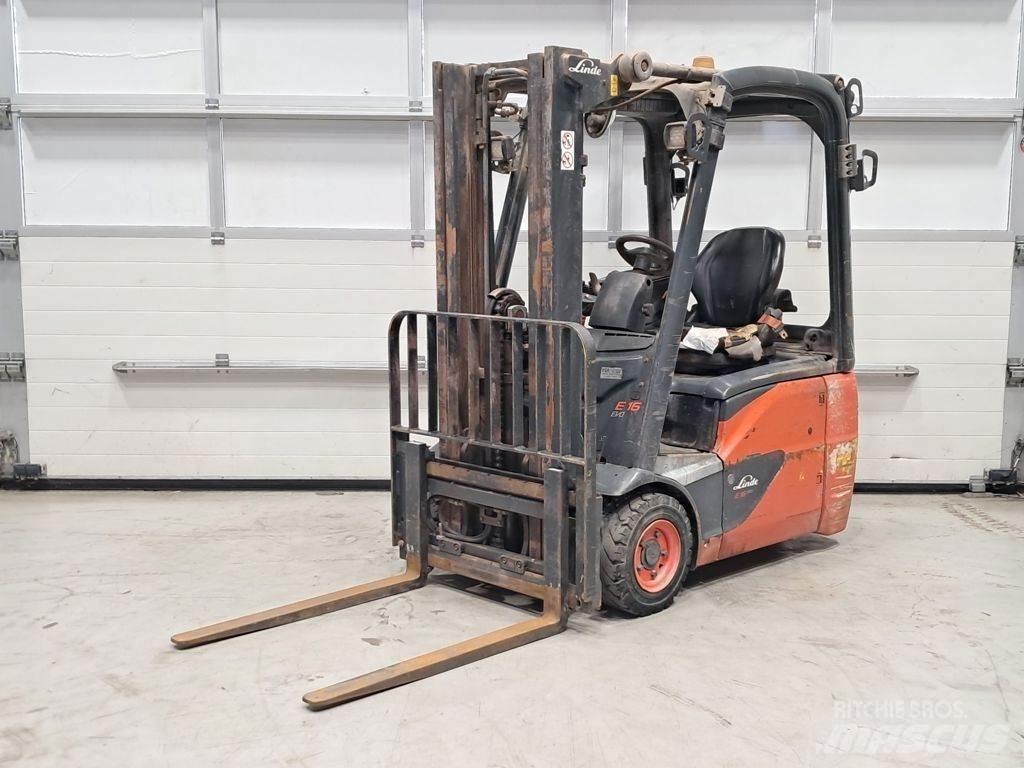 Linde E16C-02 El gaffeltrucks