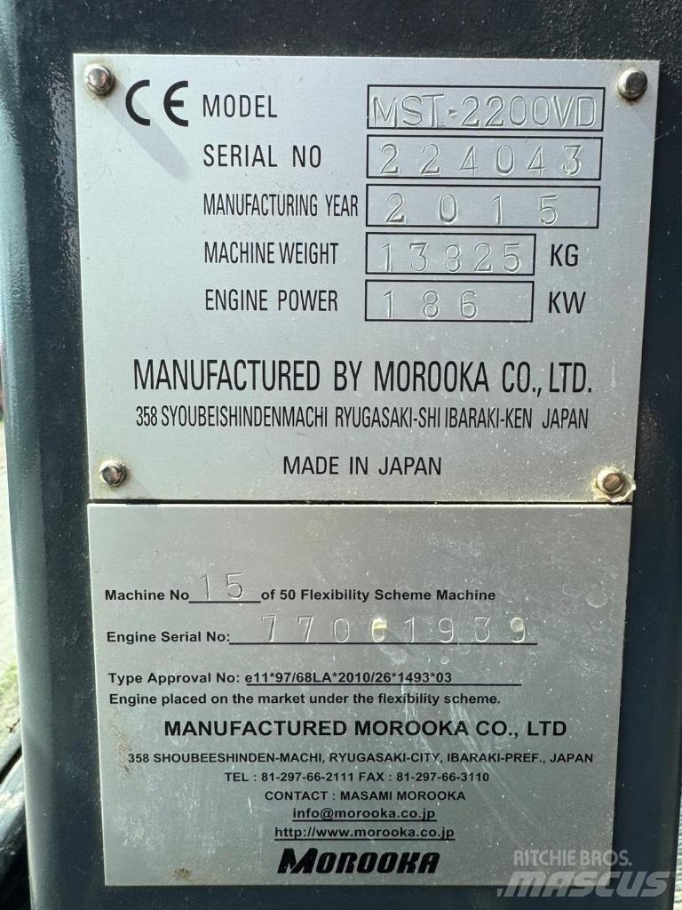 Morooka MST 2200 V D Bælte-tipvogn