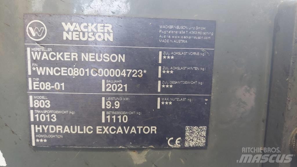 Wacker Neuson 803 Gravemaskiner på larvebånd