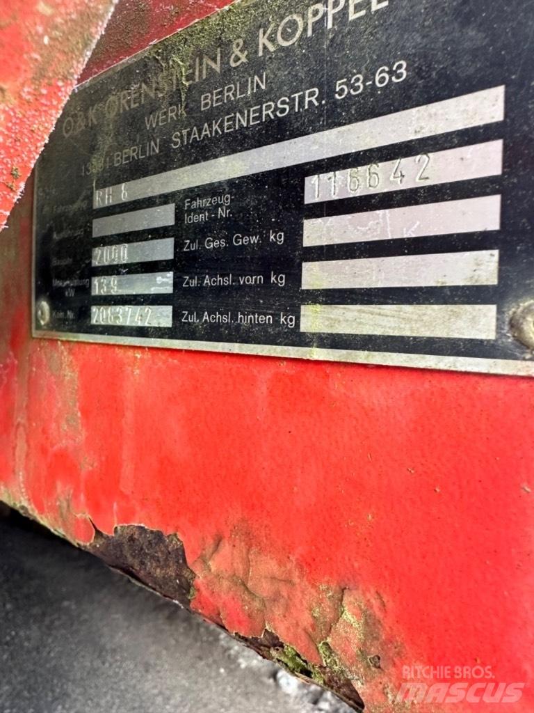 O&K RH8 Gravemaskiner på larvebånd