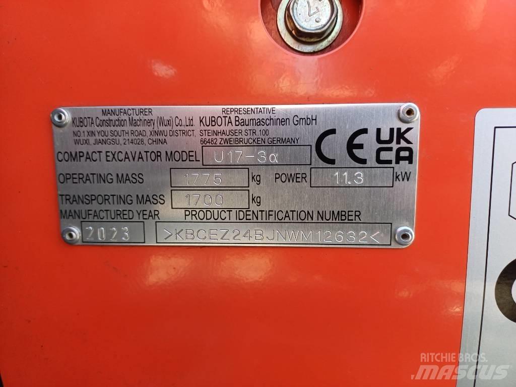 Kubota U 17-3 Minigravemaskiner