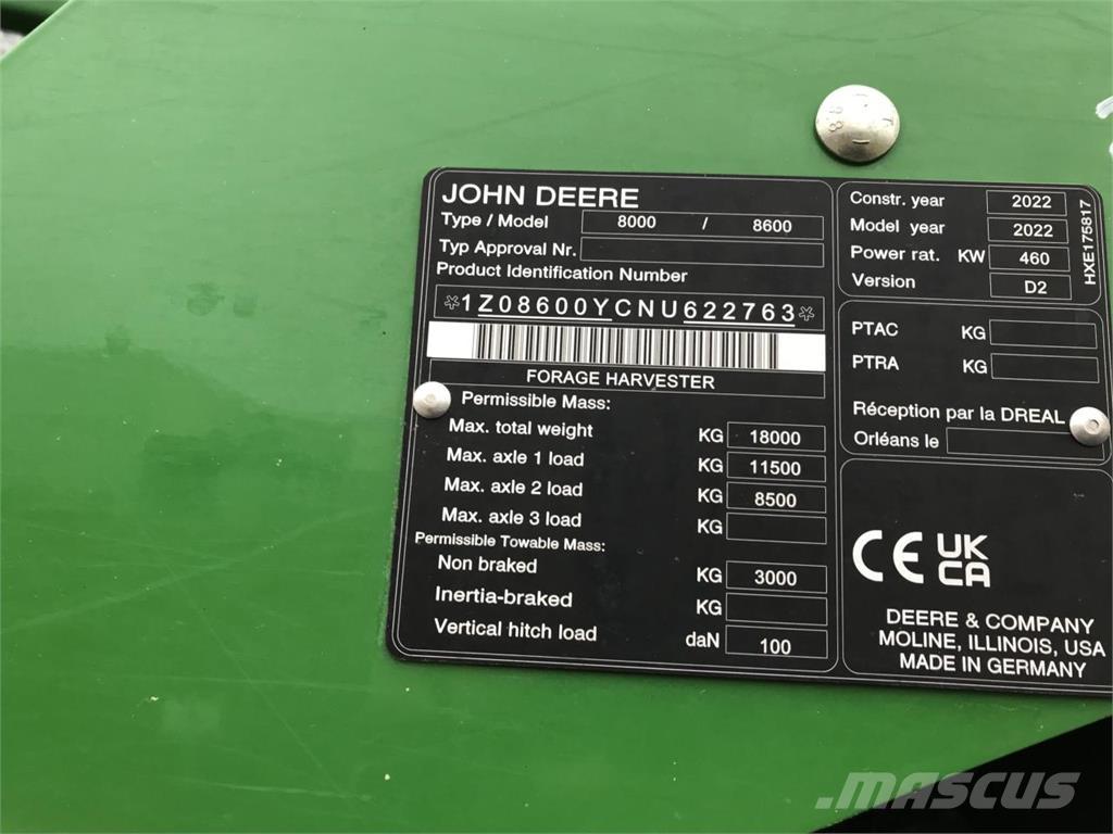 John Deere 8600 Finsnittere