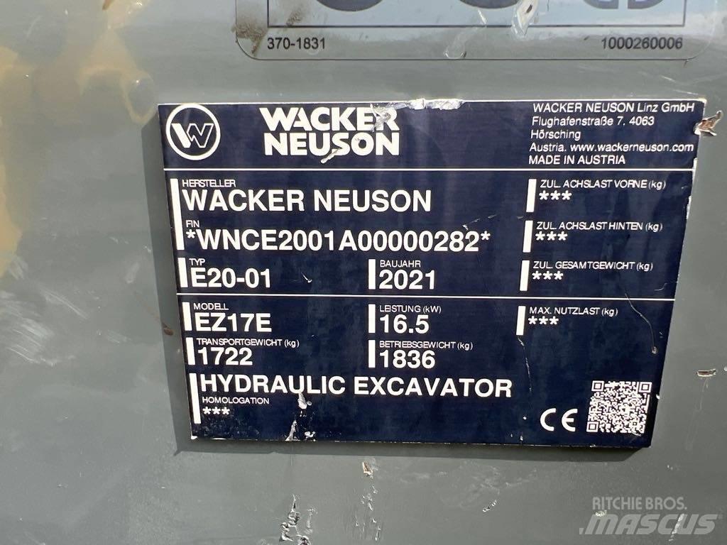 Wacker Neuson EZ17e Gravemaskiner på larvebånd