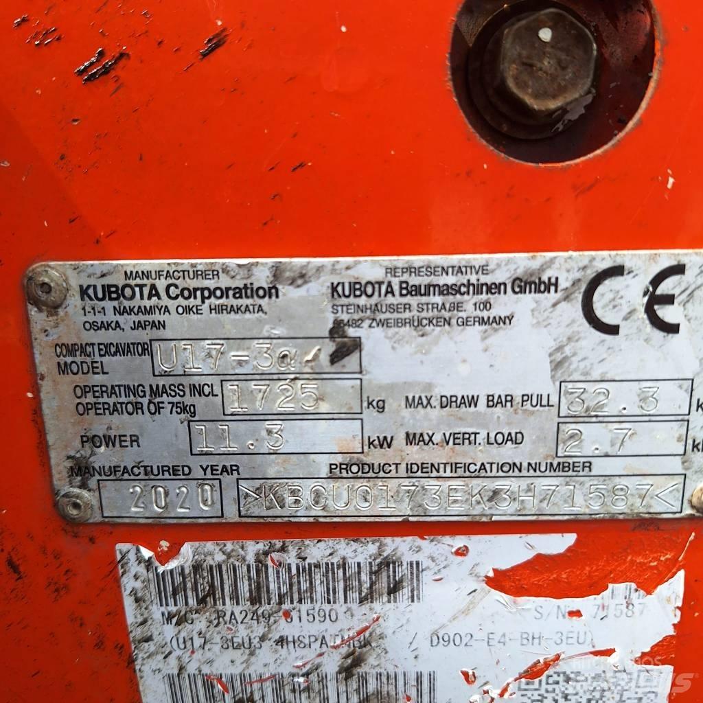 Kubota U 17-3 Minigravemaskiner